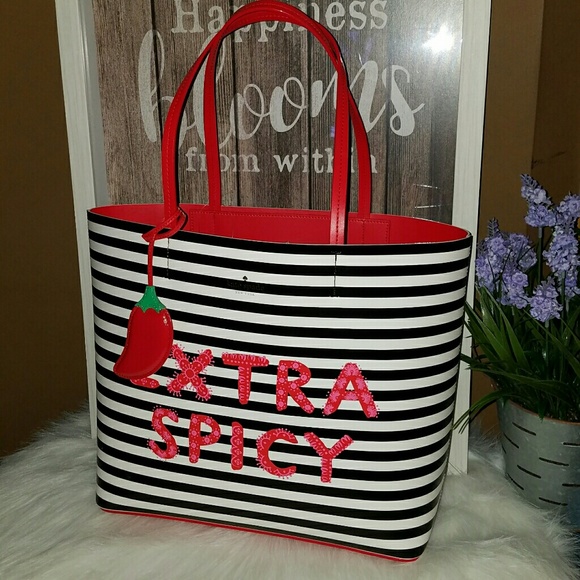 Kate spade extra spicy little len Chili tote bag - Picture 4 of 5